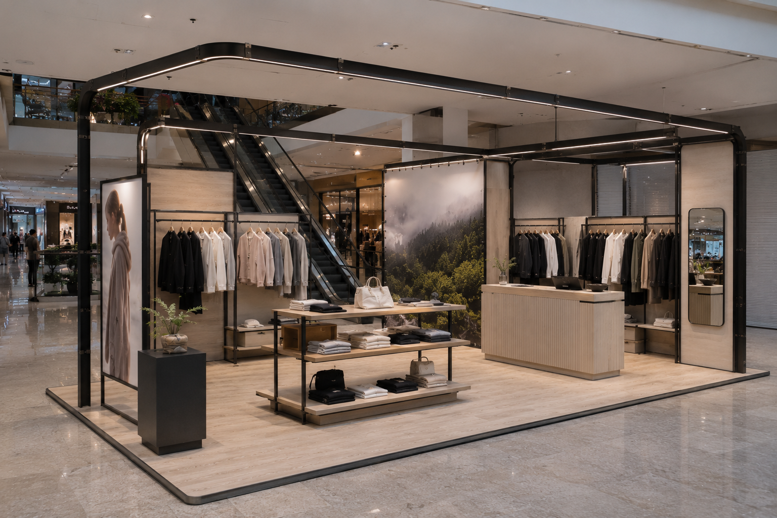 Muestra de materiales y sistemas para Pop-ups & corners